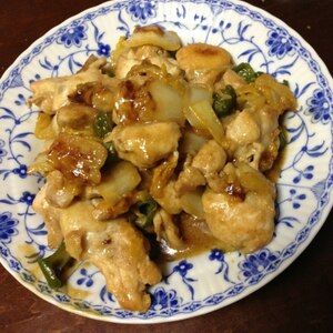 白菜たっぷり！鶏もも肉と白菜の味噌炒め